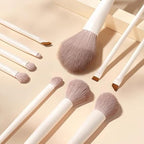 Professional 13-Piece Makeup Brush & Beauty Blender Set – Premium Soft Bristles (White Edition)