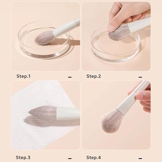 Professional 13-Piece Makeup Brush & Beauty Blender Set – Premium Soft Bristles (White Edition)