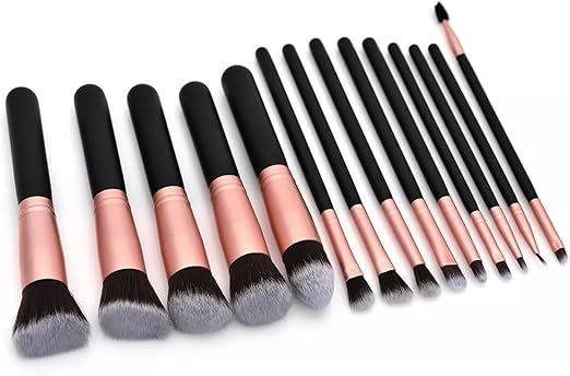 Professional 15-Piece Makeup Brush Set – Premium Soft Bristles for Face & Eye Makeup