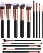 Professional 15-Piece Makeup Brush Set – Premium Soft Bristles for Face & Eye Makeup