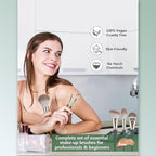 Premium Soft Makeup Brush Set – Professional Face & Eye Brushes with Dense Bristles