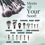 Premium Soft Makeup Brush Set – Professional Face & Eye Brushes with Dense Bristles